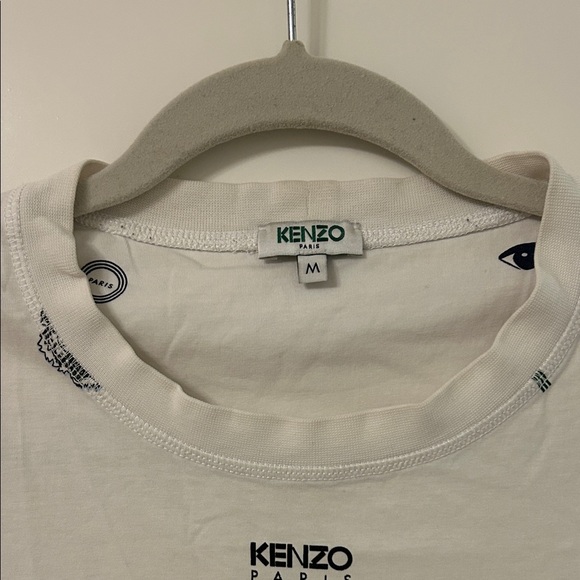 Kenzo White Graphic Short Sleeve Tee - Picture 5 of 5